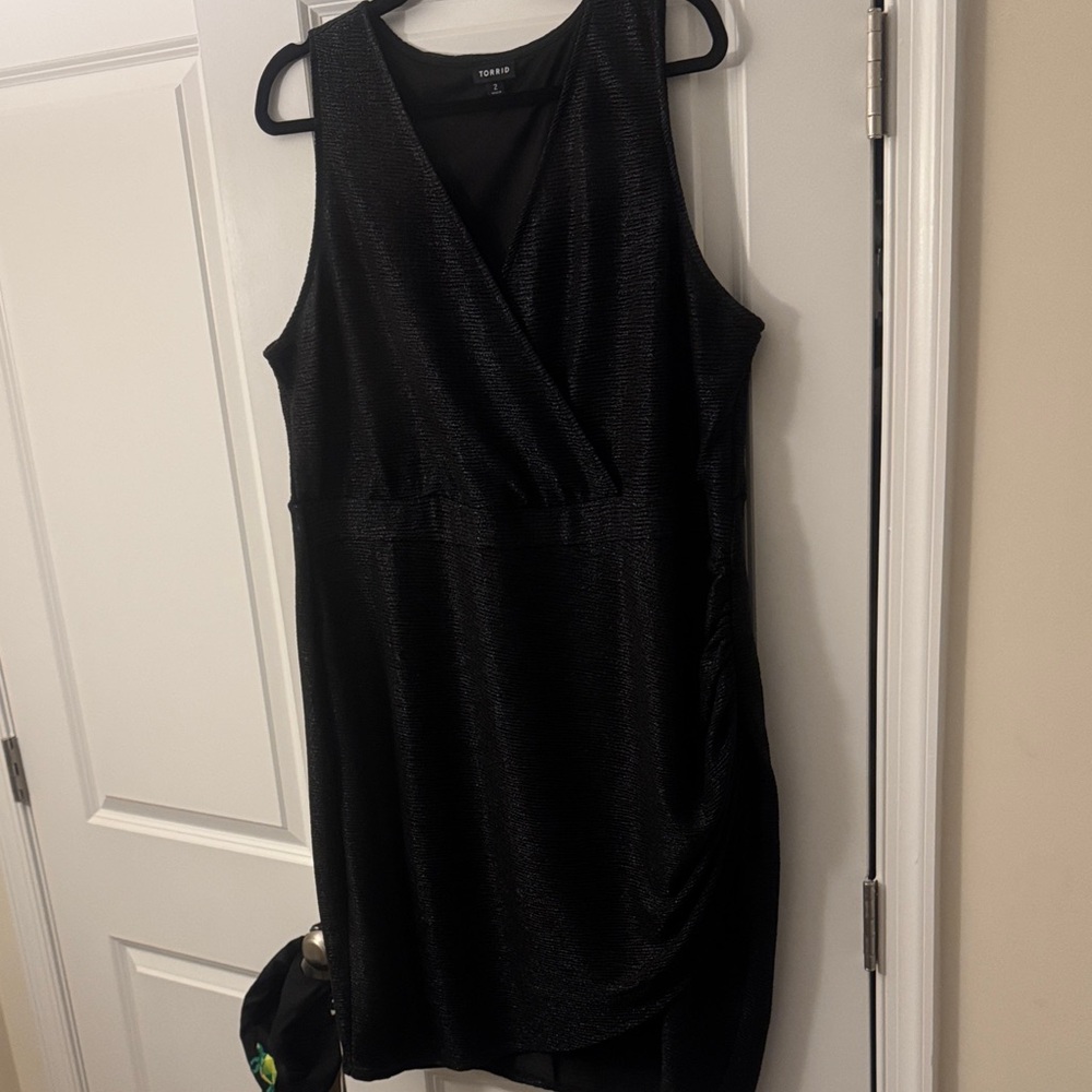 Torrid Black Sleeveless Mini Dress